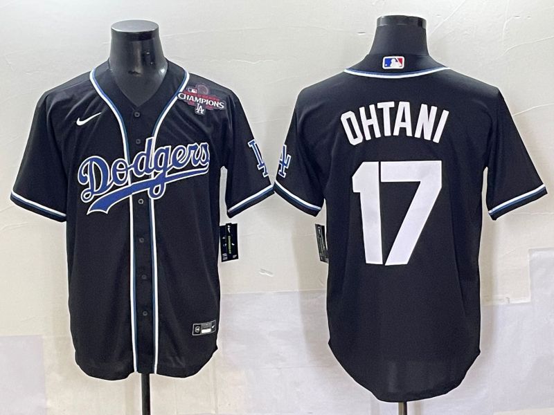 Men 2025 Los Angeles Dodgers #17 Ohtani Black Three generations Fashion Nike MLB Jersey style 70421->indiana pacers->NBA Jersey